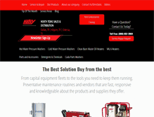 Tablet Screenshot of pressure-washers-hotsy.com
